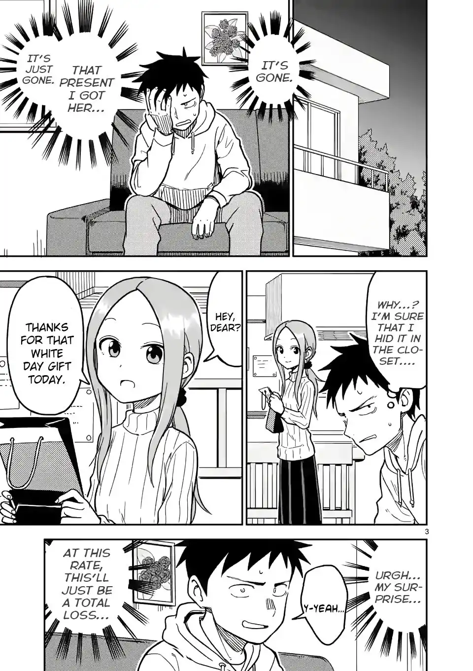 Karakai Jouzu no (Moto) Takagi-san Chapter 127 3
